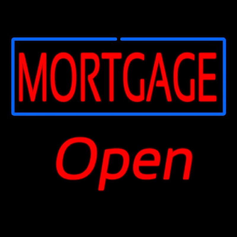 Mortgage Open Neonskylt