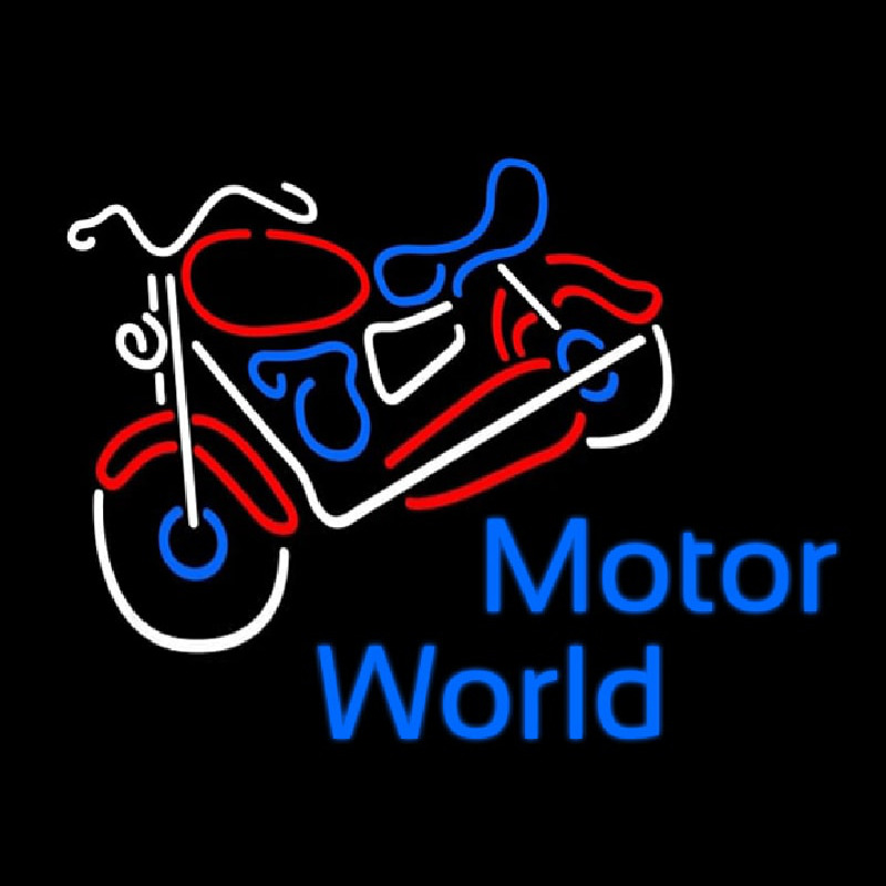 Motor World Neonskylt