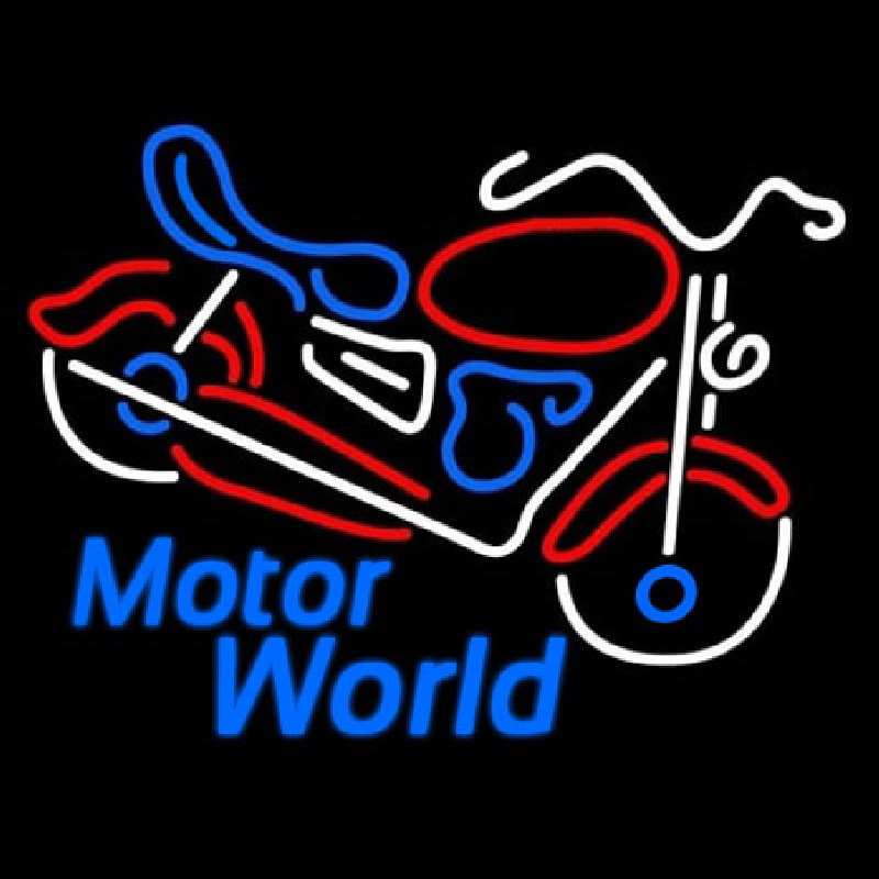 Motor World Neonskylt