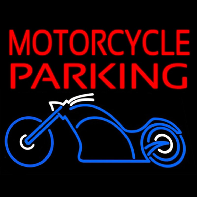Motorcycle Parking Neonskylt