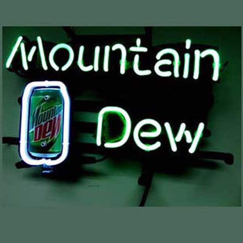 Mountain Dew Soda Öl Bar Neonskylt