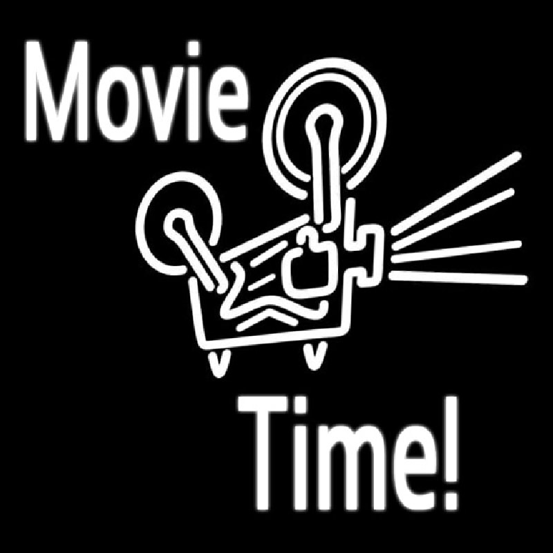 Movie Time Neonskylt