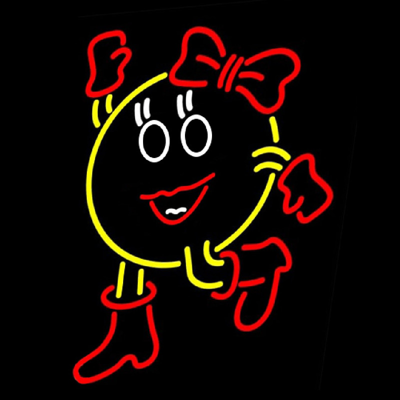 Ms Pac Man Neonskylt