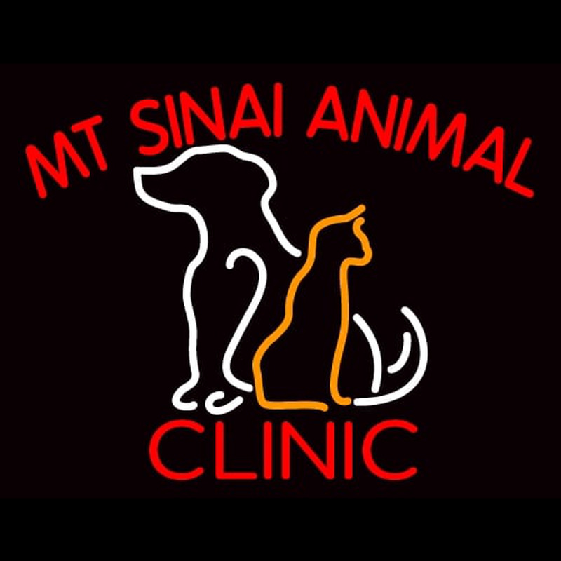 Mt Sinai Animal Clinic Neonskylt