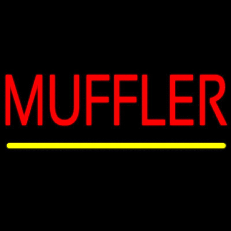 Muffler Block Neonskylt