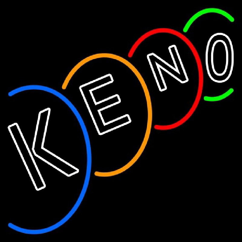 Multi Color Keno Neonskylt