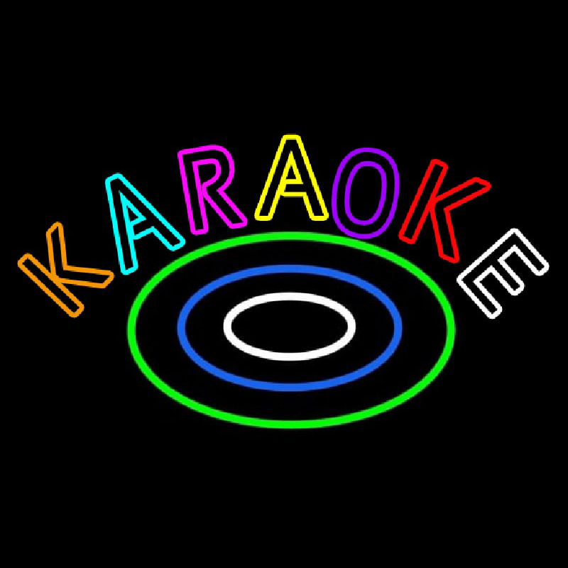 Multicolored Karaoke Neonskylt