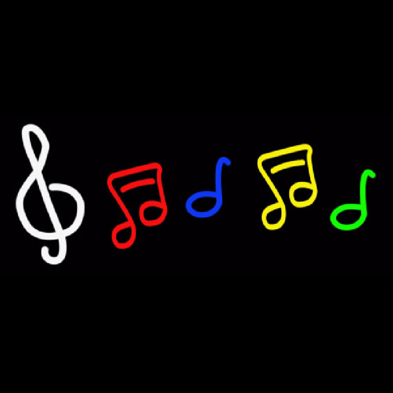 Music Logo Neonskylt