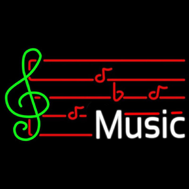 Music Note Neonskylt