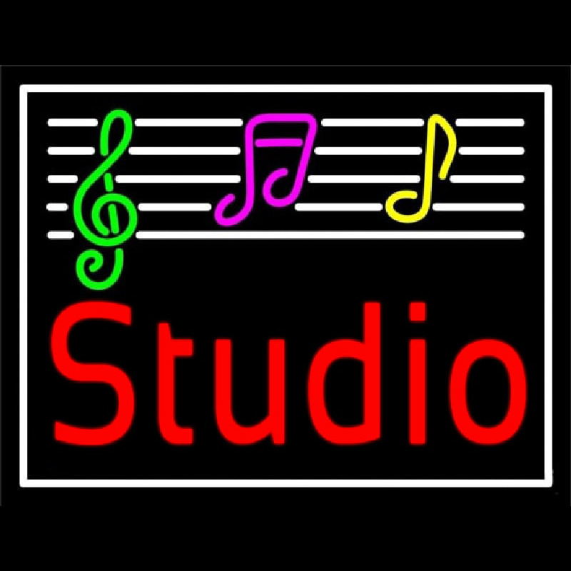 Music Studio 2 Neonskylt