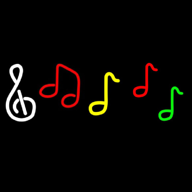 Musical Notes Neonskylt