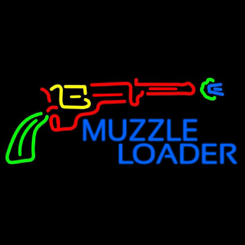 Muzzle Loader Neonskylt