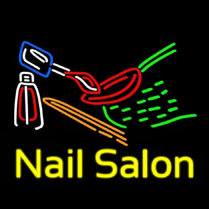 Nail Salon Logo Neonskylt