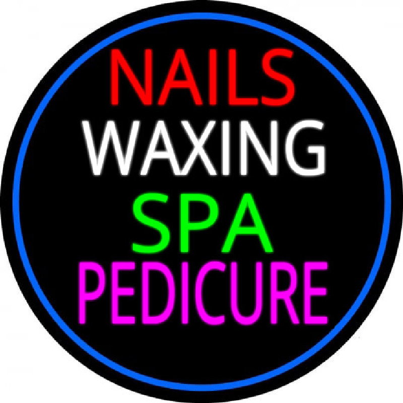 Nails Wa ing Spa Pedicure Neonskylt