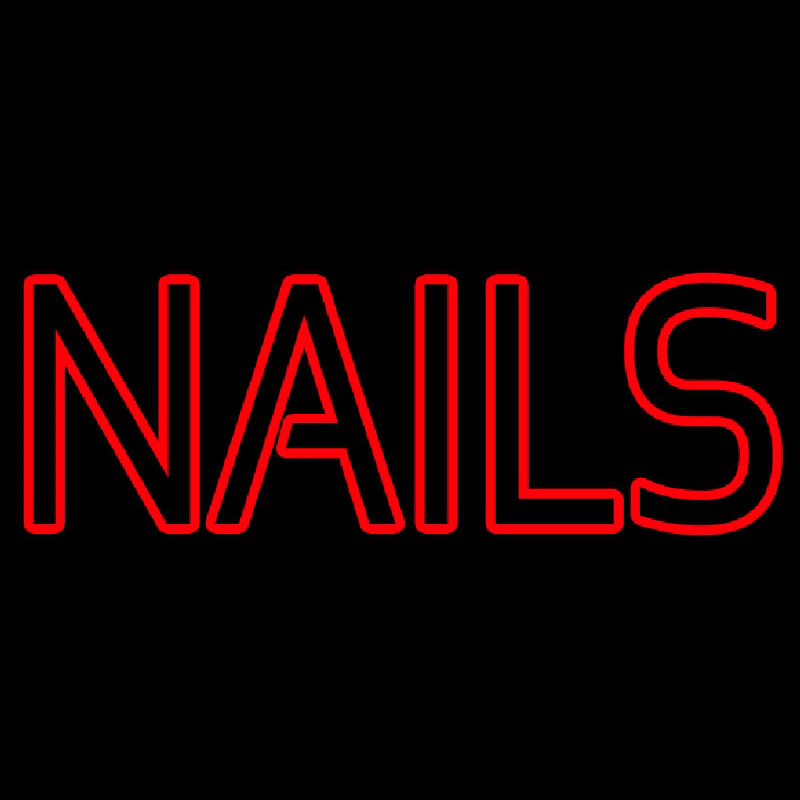 Nails With Logo Neonskylt