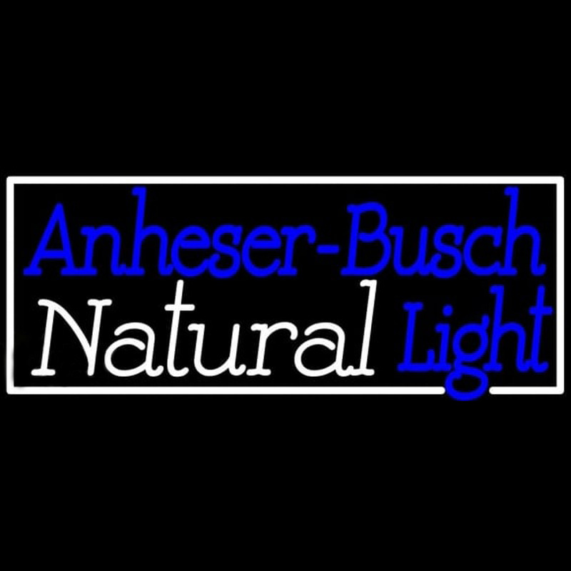Natural Light Anheuser Busch Beer Sign Neonskylt