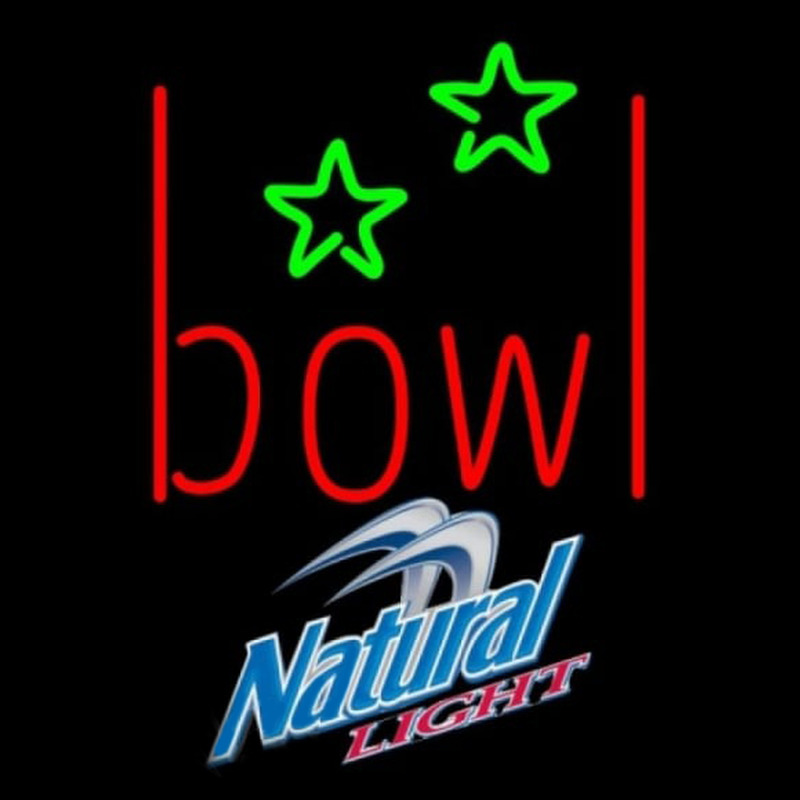 Natural Light Bowling Alley Beer Sign Neonskylt