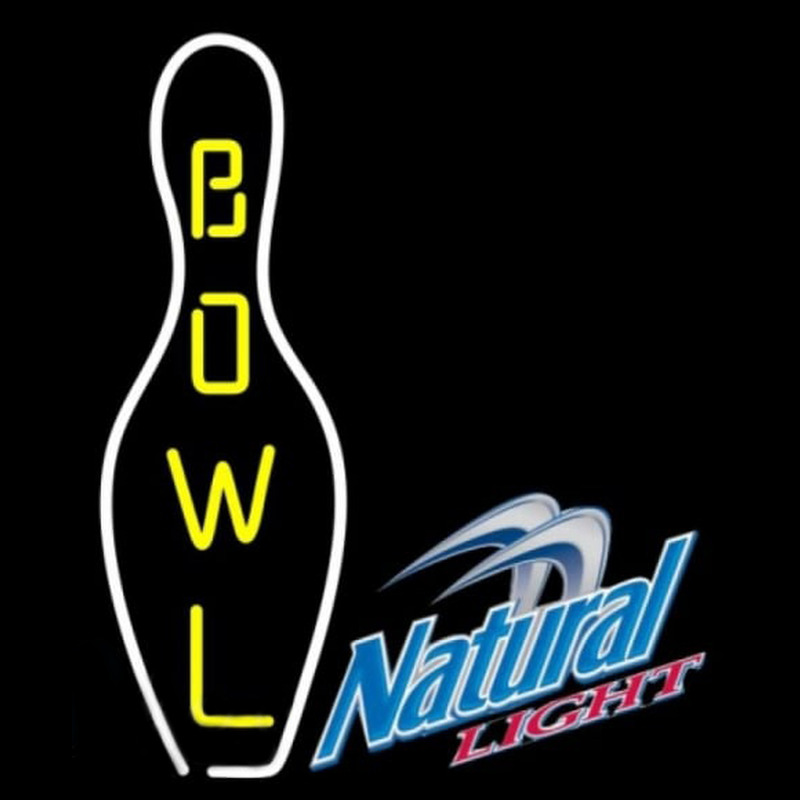 Natural Light Bowling Beer Sign Neonskylt