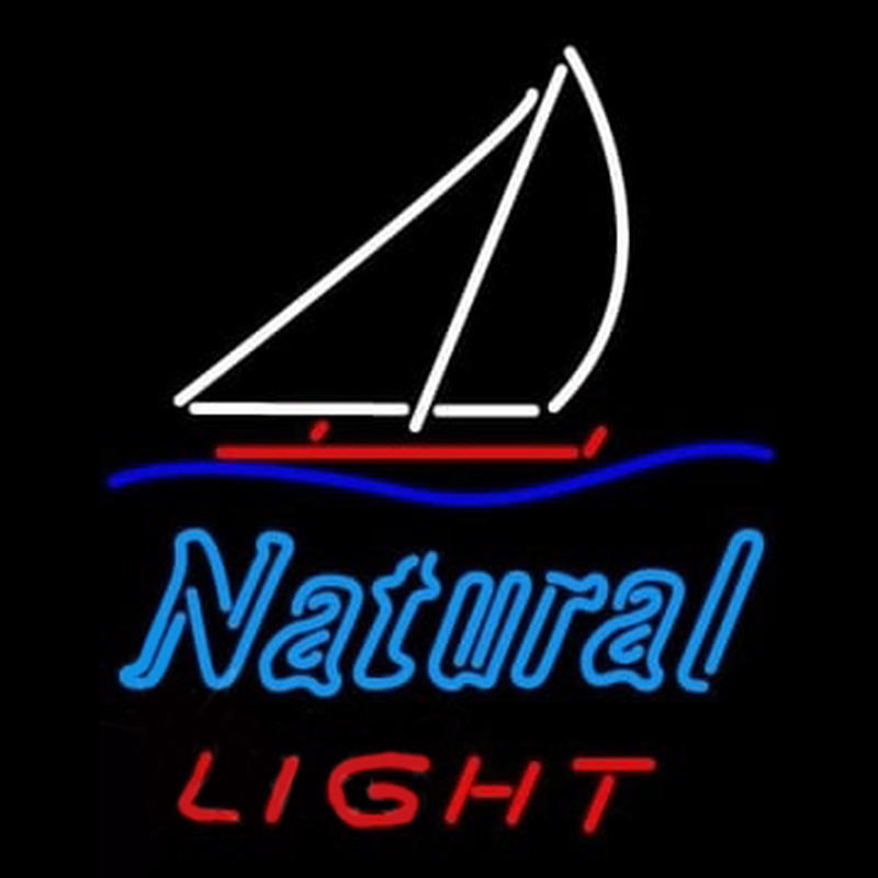Natural Light Sailboat Neonskylt