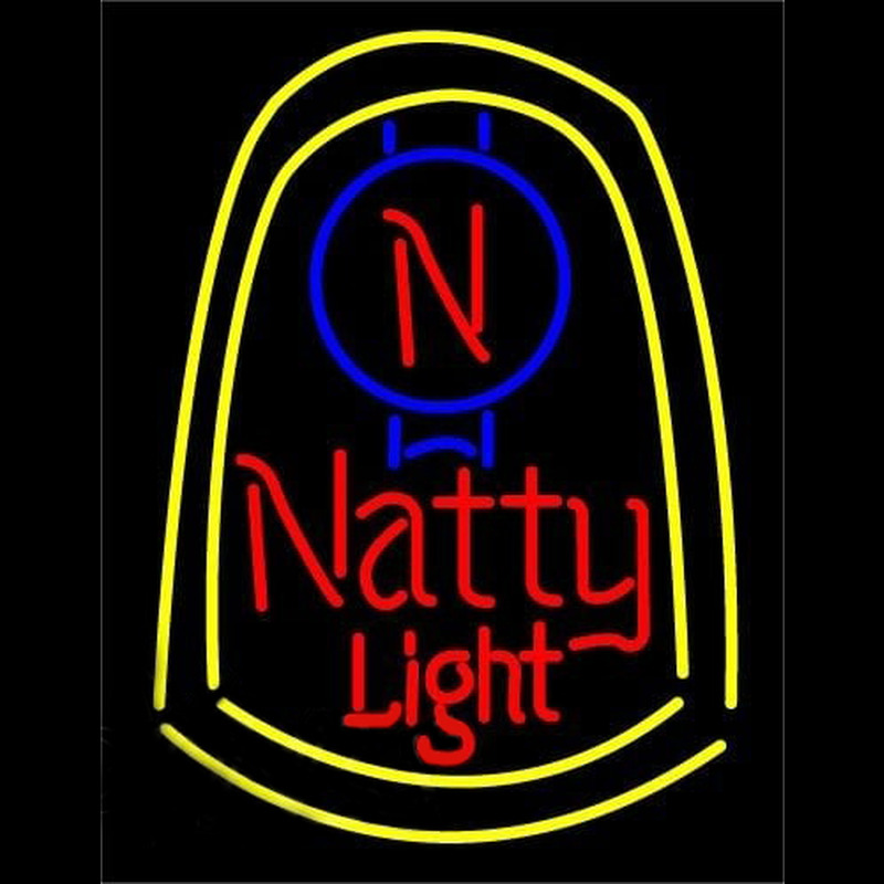 Natural Natty Light Beer Sign Neonskylt