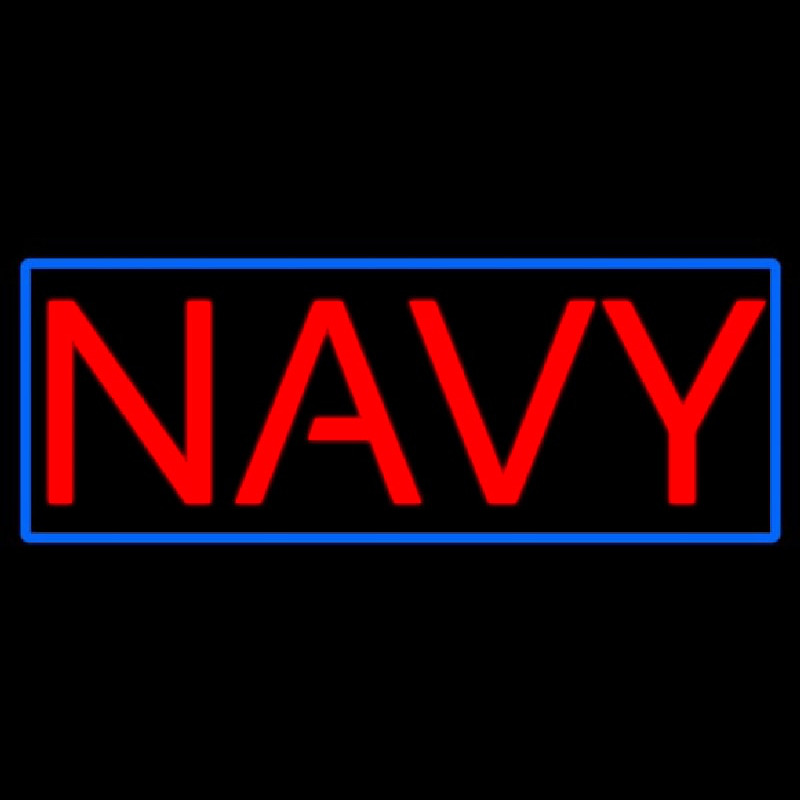 Navy Block Neonskylt