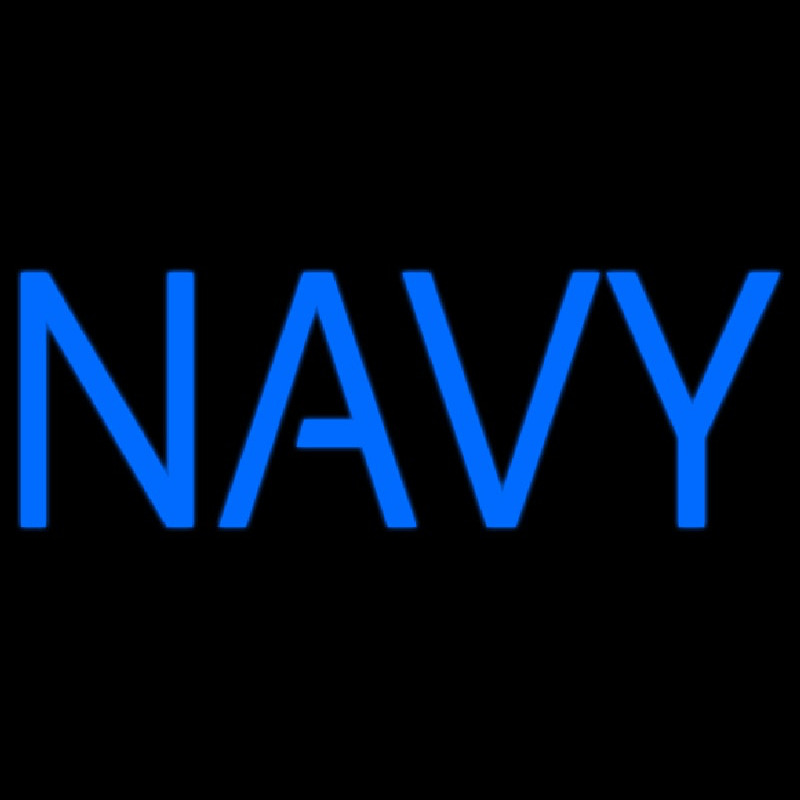 Navy Block Neonskylt