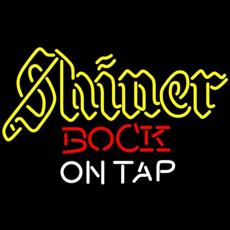Neon Beer Shiner Bock On Tap Beer Sign Neonskylt