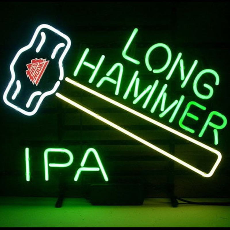 New Redhook Long Hammer Ipa Öl Neon Öl Bar Pub Skylt