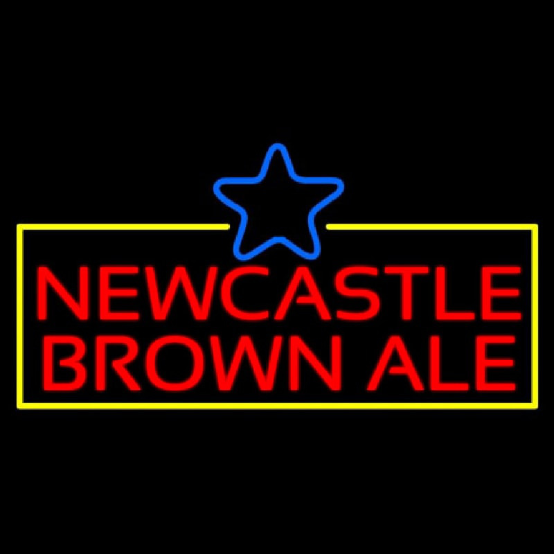 Newcastle Brown Ale Neonskylt