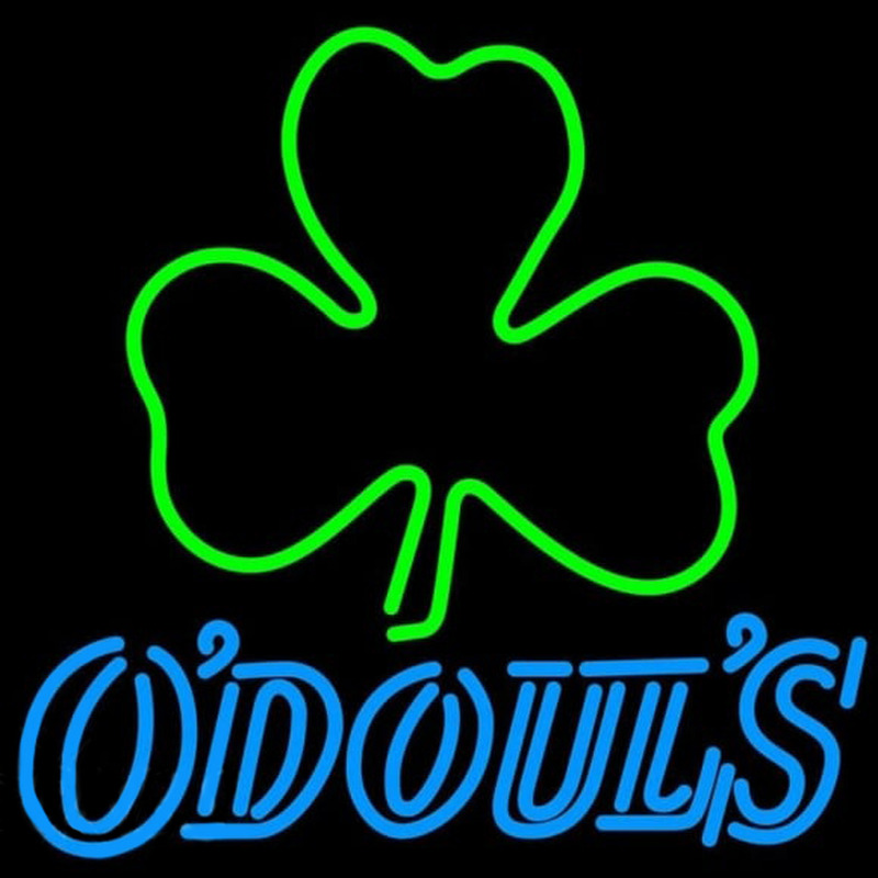 Odouls Green Clover Beer Sign Neonskylt