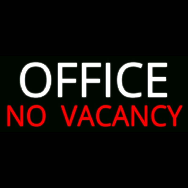 Office No Vacancy Neonskylt