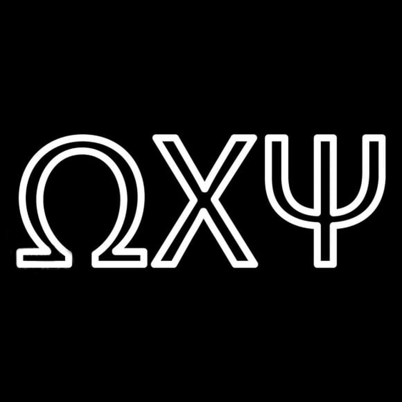 Omega Chi Psi Neonskylt