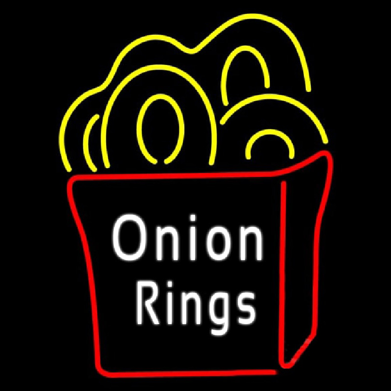 Onion Rings Neonskylt