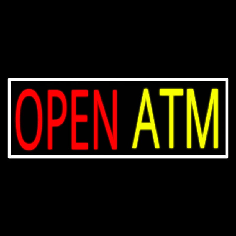 Open Atm 1 Neonskylt