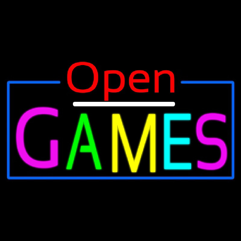 Open Games Neonskylt