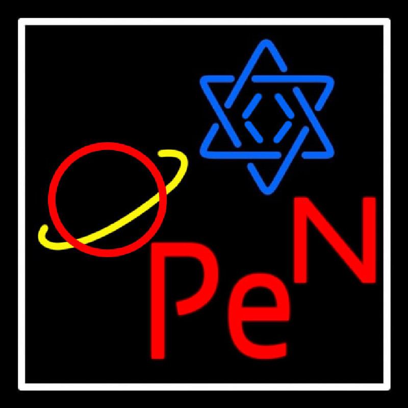 Open Psychic Neonskylt