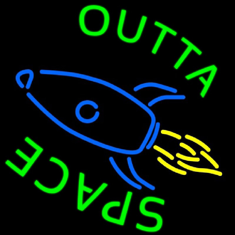 Outta Space Neonskylt