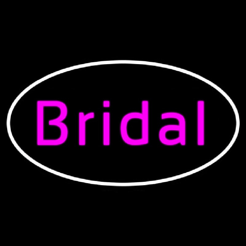 Oval Bridal In Pink Neonskylt