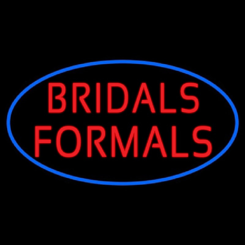 Oval Bridals Formals Neonskylt