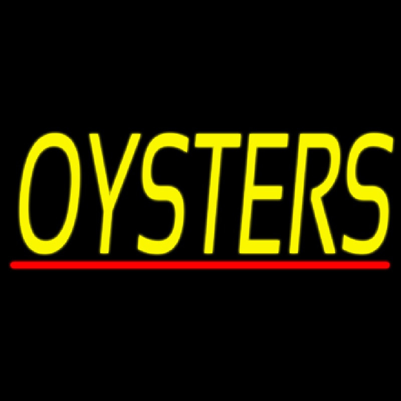 Oysters Block 1 Neonskylt