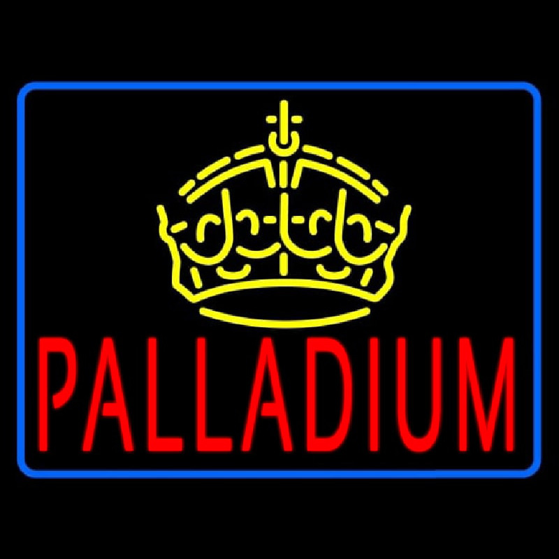 Palladium Block Crown Neonskylt