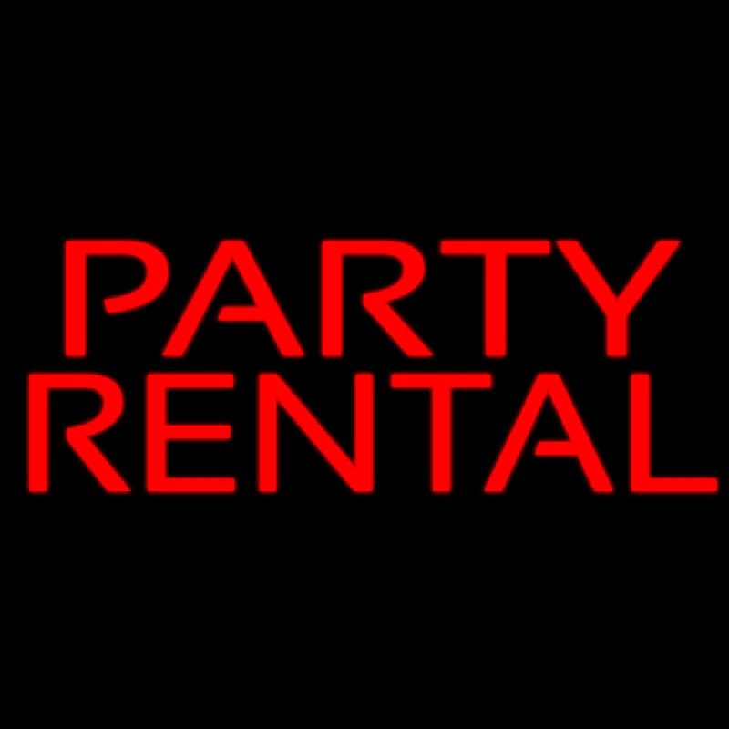 Party Rental Neonskylt