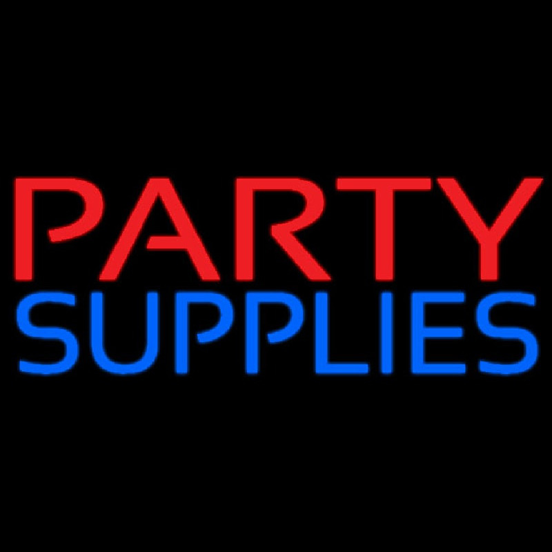 Party Supplies Neonskylt