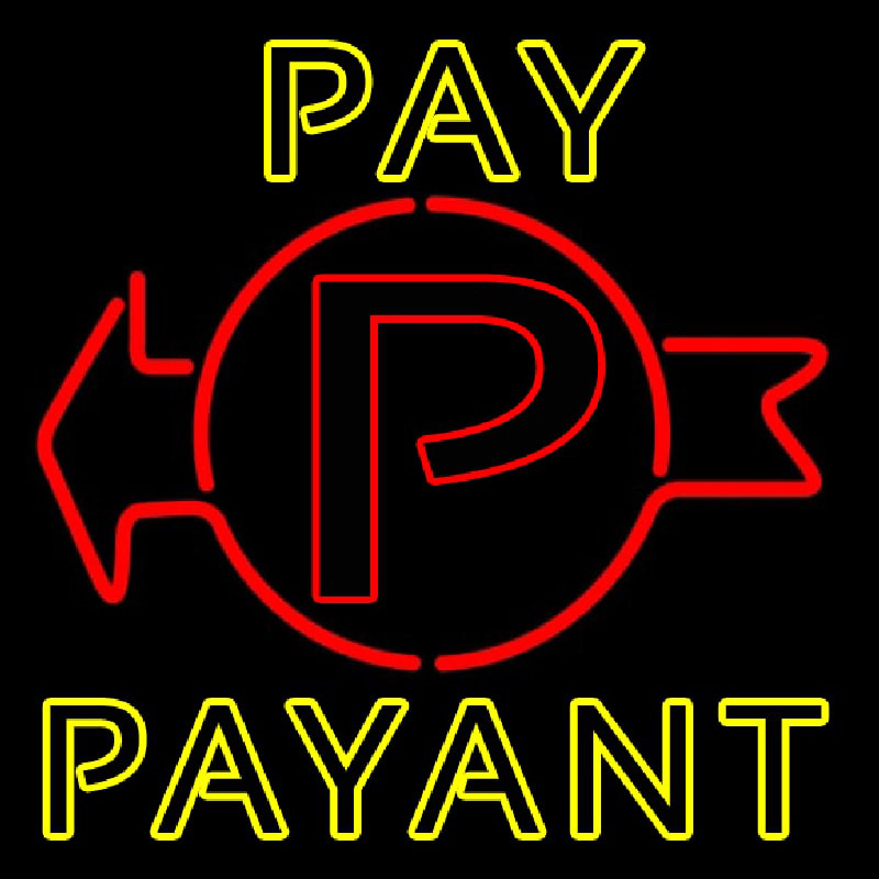 Pay Payant Neonskylt