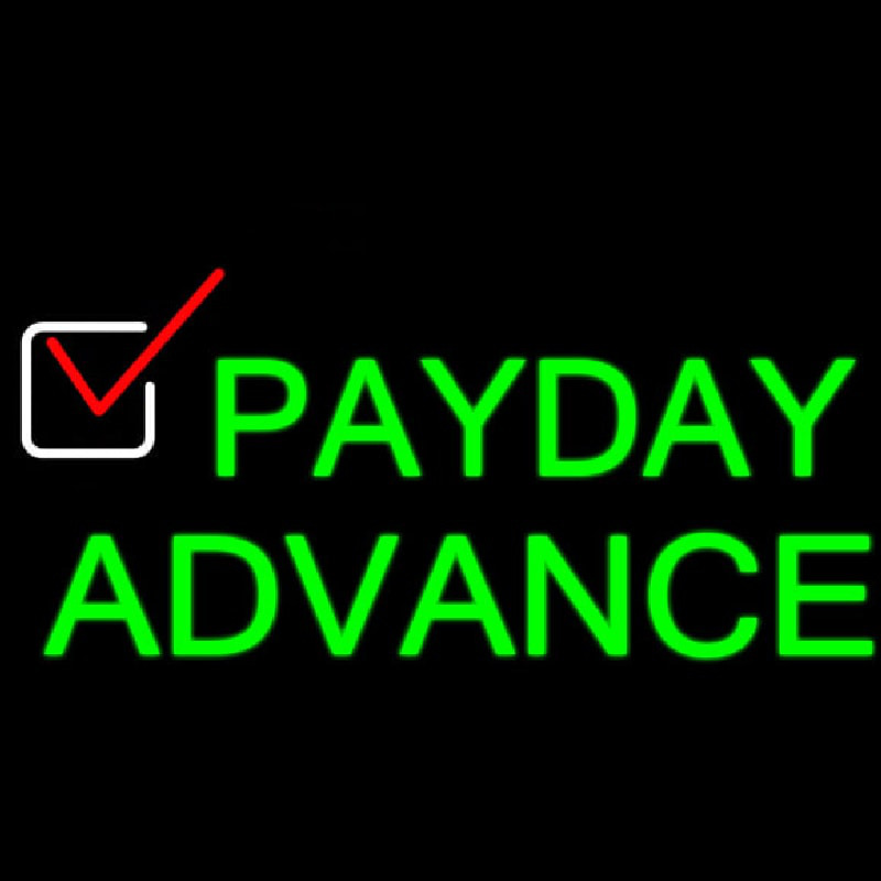 Payday Advance Neonskylt