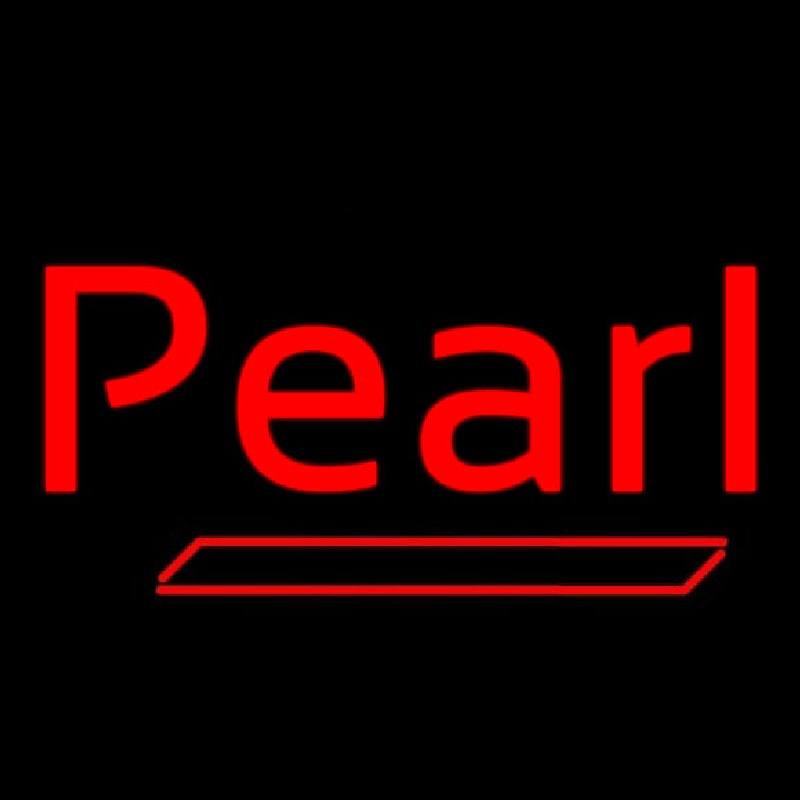 Pearl Red Line Neonskylt