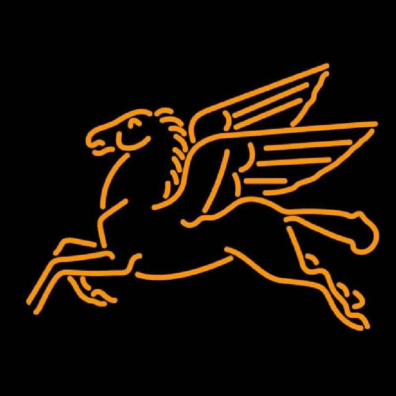 Pegasus Gasoline Logo Neonskylt
