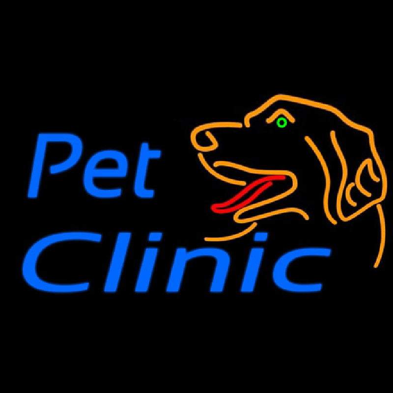 Pet Clinic And Care Neonskylt