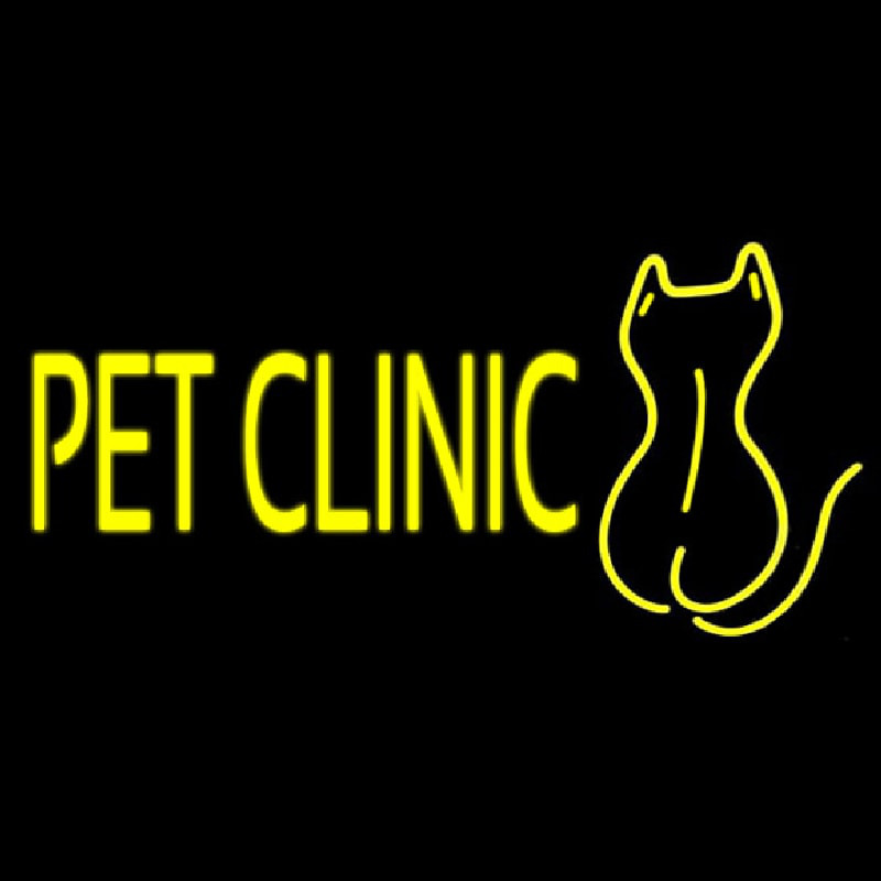 Pet Clinic Neonskylt