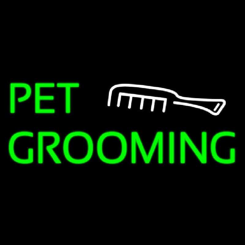Pet Grooming With White Logo Neonskylt